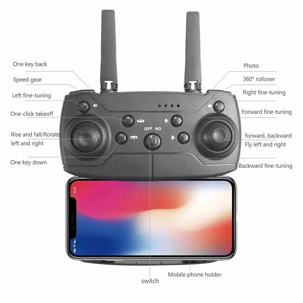 E88Pro RC Drone 4K